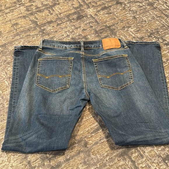 AE AirFlex+ Slim Straight Jean Authentic Dark Indigo Like New Condition - Picture 8 of 12